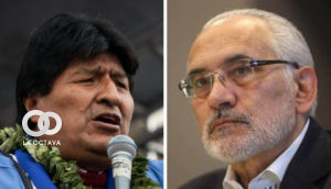 Carlos Mesa y Evo Morales, ambos ex Presidentes de Bolivia.