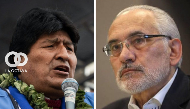 Carlos Mesa y Evo Morales, ambos ex Presidentes de Bolivia.