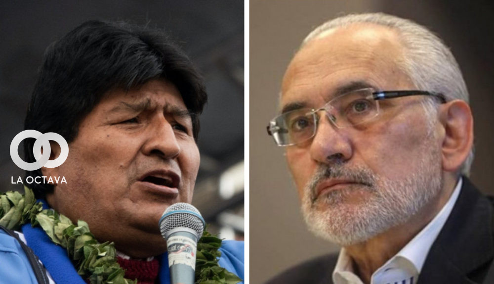 Carlos Mesa y Evo Morales, ambos ex Presidentes de Bolivia.
