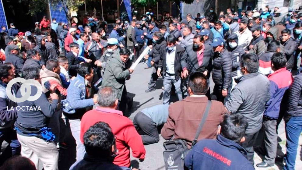 Choferes de El Alto provoca enfrentamientos.