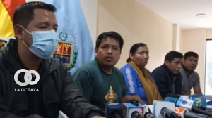 Dirigentes de las Seis Federaciones del Trópico de Cochabamba. Foto. Captura de video