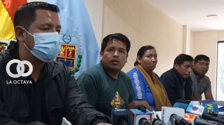 Dirigentes de las Seis Federaciones del Trópico de Cochabamba. Foto. Captura de video
