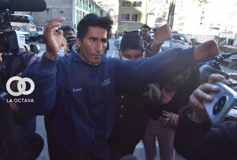 El cocalero Porfirio Rivero, cuando fue aprehendido.
