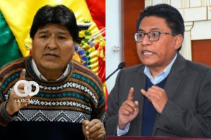 Evo Morales, e Iván Lima