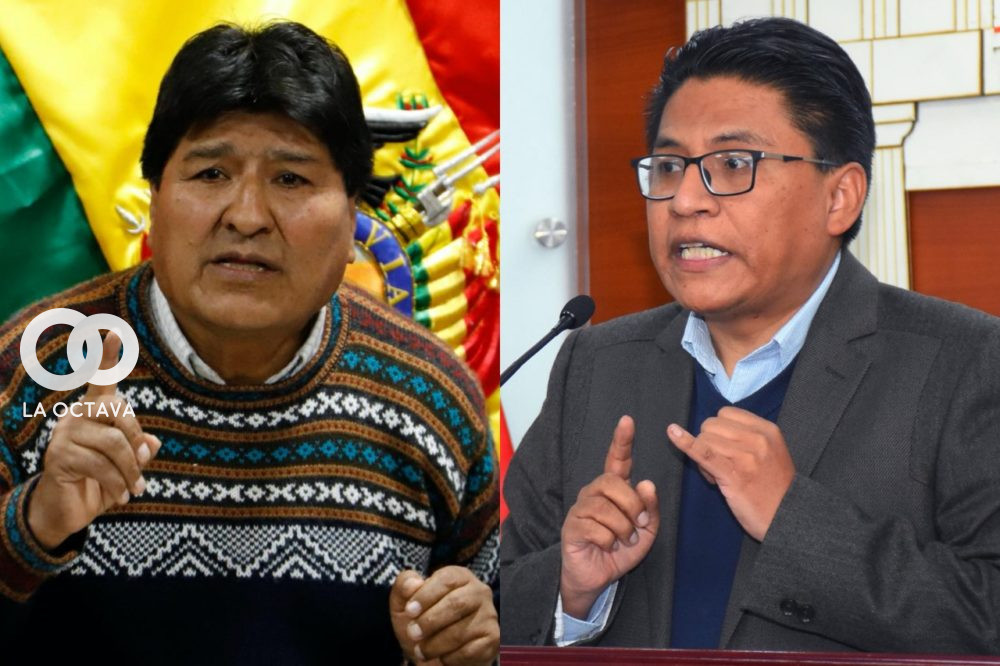 Evo Morales, e Iván Lima