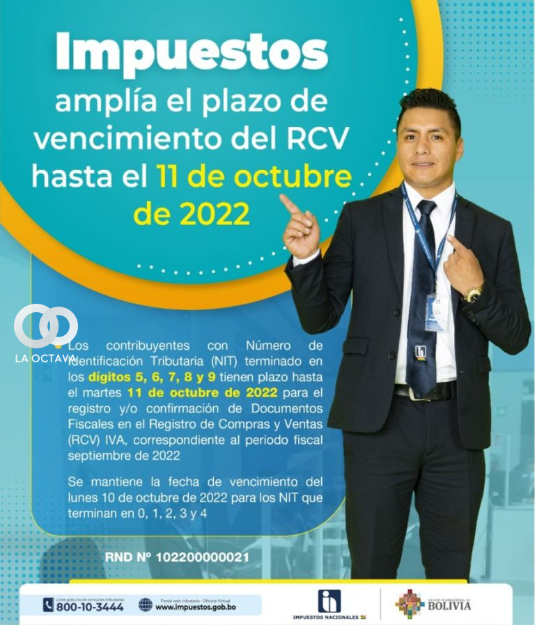 Impuestos ampliza plazo para contribuyentes con NIT del 5 al 9.