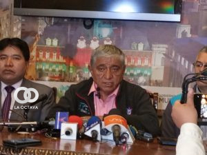 Iván Arias, Alcalde de La Paz, en conferencia de prensa. Foto. Éxito Noticias