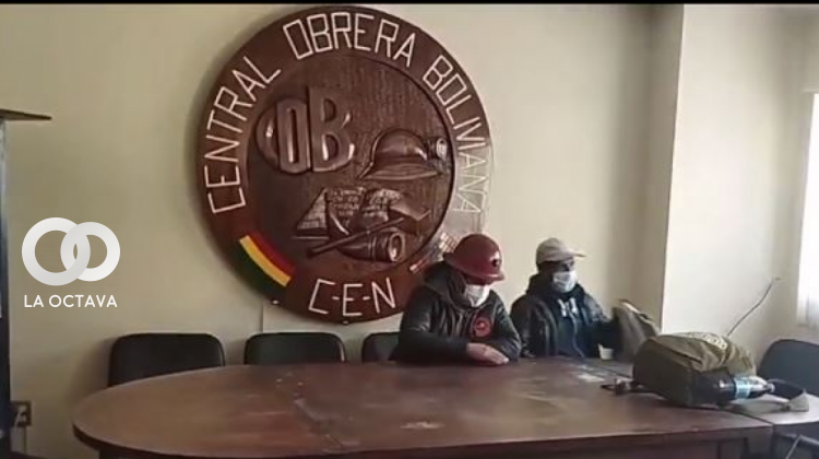 MIneros de Huanuni toman instalaciones de la COB. Foto. Captura de video.