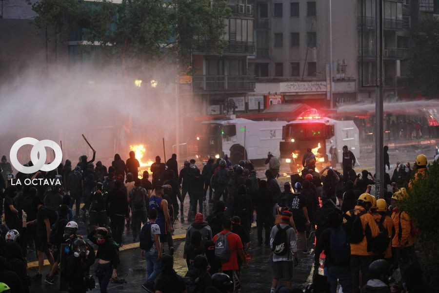 Manifestaciones sociales en Chile, contra las injusticias del Gobierno.