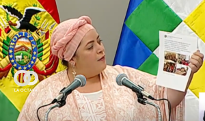 María Nela Prada, Ministra de la Presidencia.María Nela Prada, Ministra de la Presidencia.