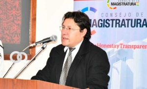 Marvin Molina, Presidente del Consejo de la Magistratura.