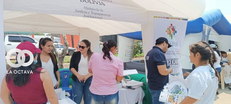 Ministerio de Justicia participa de la Feria Multisectorial Plurinacional.