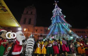 Anterior decorado navideño en la ciudad maravilla.