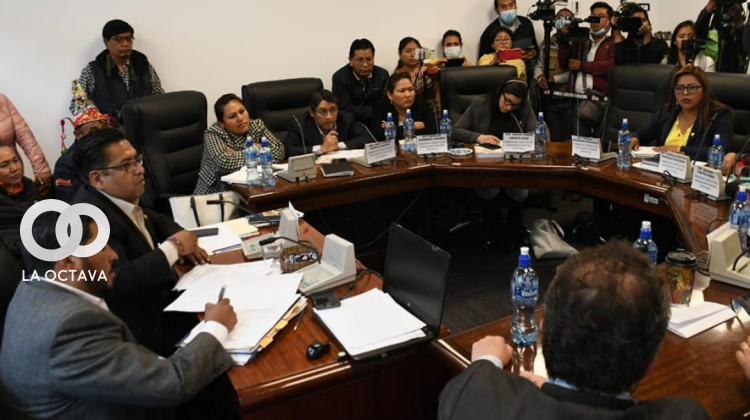 Comisión de Constitución donde se analiza la propuesta de ley. Foto. Diputados