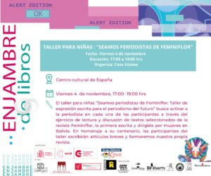 Convocatoria al concurso enjambre de libros para niños.