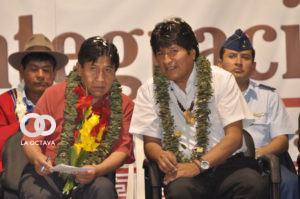 Evo Morales y David Choquehuanca.