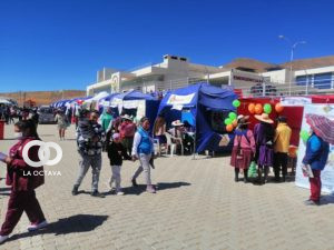 Feria Integral organizado por el Ministerio de Salud en Llallagua, Potosí.