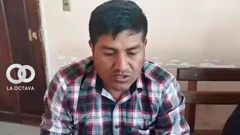Gonzalo Lupaca fue detenido en Urujara. Foto. Radio Yungas