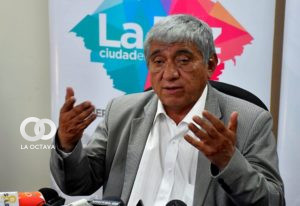 Iván Arias, Alcalde de La Paz, en conferencia de prensa.