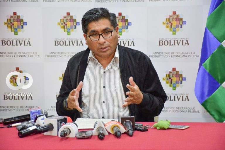 Néstor Huanca, Ministro de Desarrollo Productivo y Economía Plural.