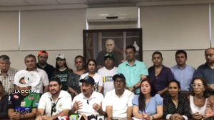 Reunión del Comité y parlamentarios de oposición. Foto. Captura