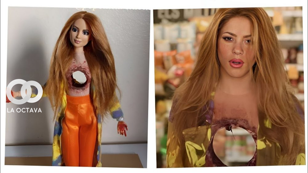 Shakira se sorprende con su colección de muñecas.