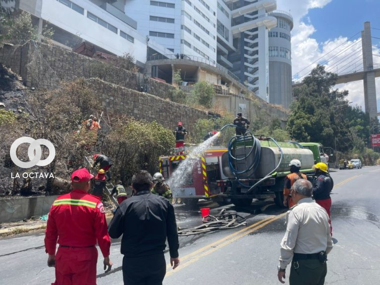 El incendio fue sofocado por efectivos del Grupo de Atención de Emergencias Municipales (GAEM)