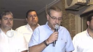 el presidente del Comité Cívico pro Santa Cruz, Rómulo Calvo.