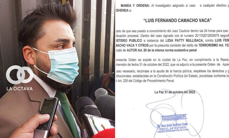 Abogado de Luis Fernando Camacho custiona orden de aprehensión.
