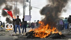 Ataque a una fábrica de lácteos en Perú. Foto. AFP