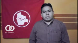 Dirigente nacional del Partido Socialista PS-1, Rimmy Gonzáles. Foto. Captura video
