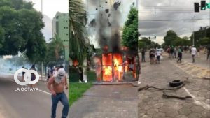 Disturbios de ciudadanos tras la aprehensión de Fernando Camacho.