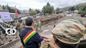 En el 212 aniversario de la batalla de Aroma y Día del Ejército de Bolivia. Foto. Ministerio de Defensa.