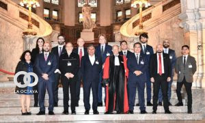 Equipo jurídico de Bolivia en la CIJ. Foto. Cancillería