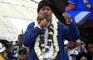 Evo Morales celebró a su estilo en Sacaba. Foto. captura