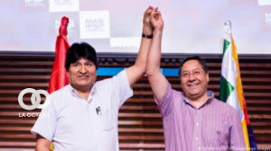 Evo Morales y Luis Arce durante su refugio en Argentina el 2020. Foto. Internet