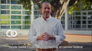 Fernando Camacho, gobernador de Santa Cruz. Foto. Captura de Pantalla.