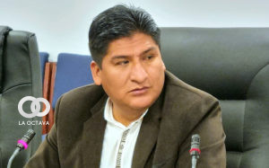 Flores se refirió a recientes declaraciones de Loza. Foto. Andrés Flores.