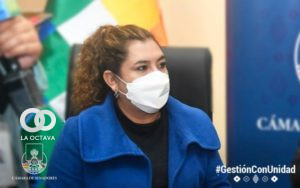 Gladys Alarcón, presidenta en ejercicio del Senado.