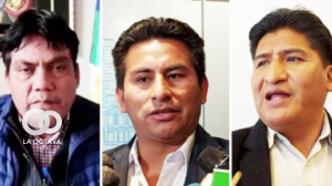 Héctor Arce; Gualberto Arispe; Andrés Flores. Foto. Internet.
