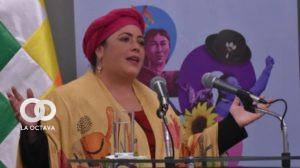 La ministra de la Presidencia, María Nela Prada.