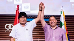 Luis Arce, Mandatario de Bolivia, y Evo Morales, ex Presidente de Bolivia.