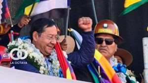 Luis Arce, Presidente de Bolivia y Evo Morales, ex Presidente.