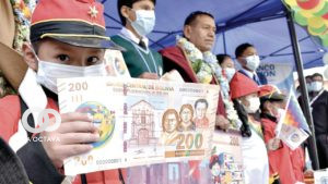 Pago de bono Juancito Pinto.