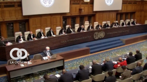 Sesión de la CIJ donde se dio lectura al fallo. Foto. Captura de pantalla