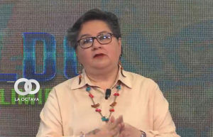 Verónica Navia, ministra de Trabajo. Foto.captura Btv