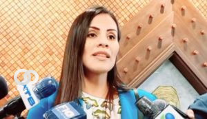 Diputada de Creemos María Álvarez.