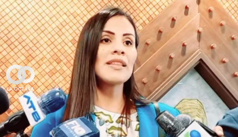 Diputada de Creemos María Álvarez.