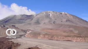El volcán Láscar, ubicada en la región de Antofagasta, Chile.