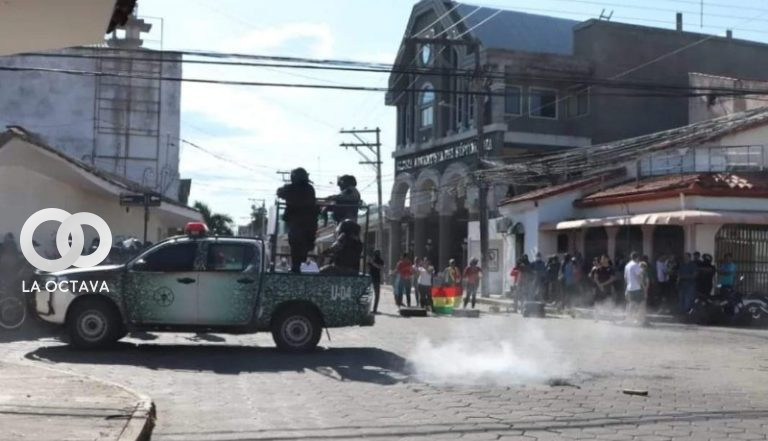 Enfrentamientos en Santa Cruz. Foto. CPSC.